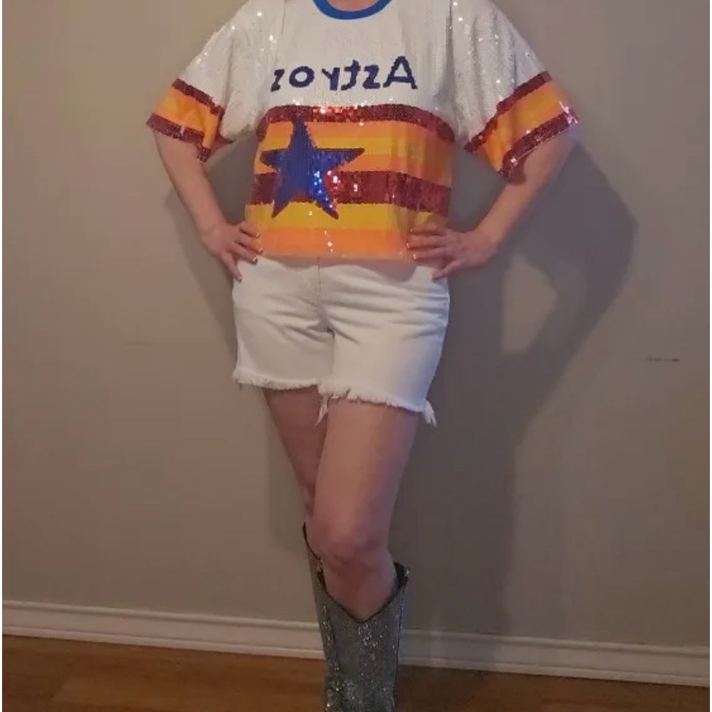 - Houston Astros Sequin CROP